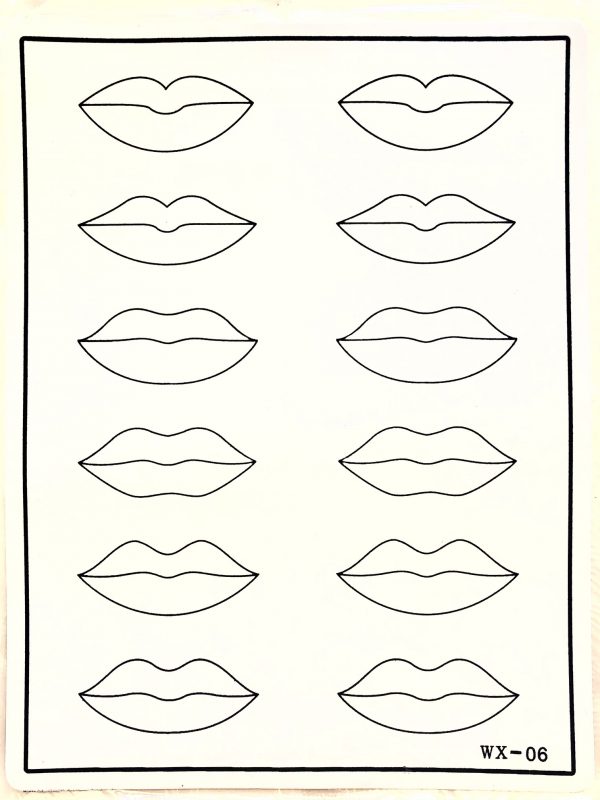 Practice Skin Mats LIPS Permanent Makeup Supplies