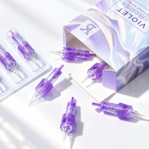 YD Violet Precision PMU Cartridge Needles – 1RL, 3RL & 5RL - Singles - Image 3
