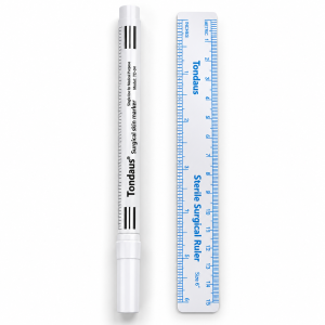 Surgical Skin Marker Pen with Ruler – PMU & Tattoo Mapping